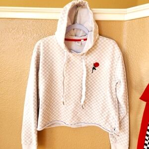 Vans Hooded Cropped Sweat Top size S